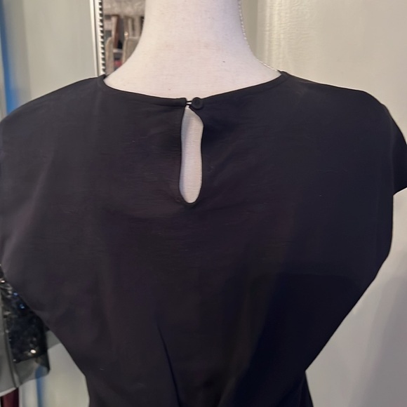 New With Tags BCBGMAXAZRIA Black Obree Sequins and Sheer Top Size Small - Picture 5 of 10